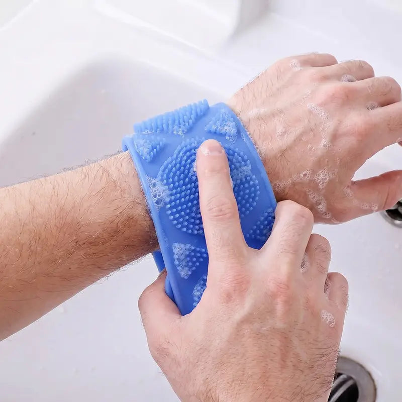Double-Sided Silicone Shower Back Scrubber