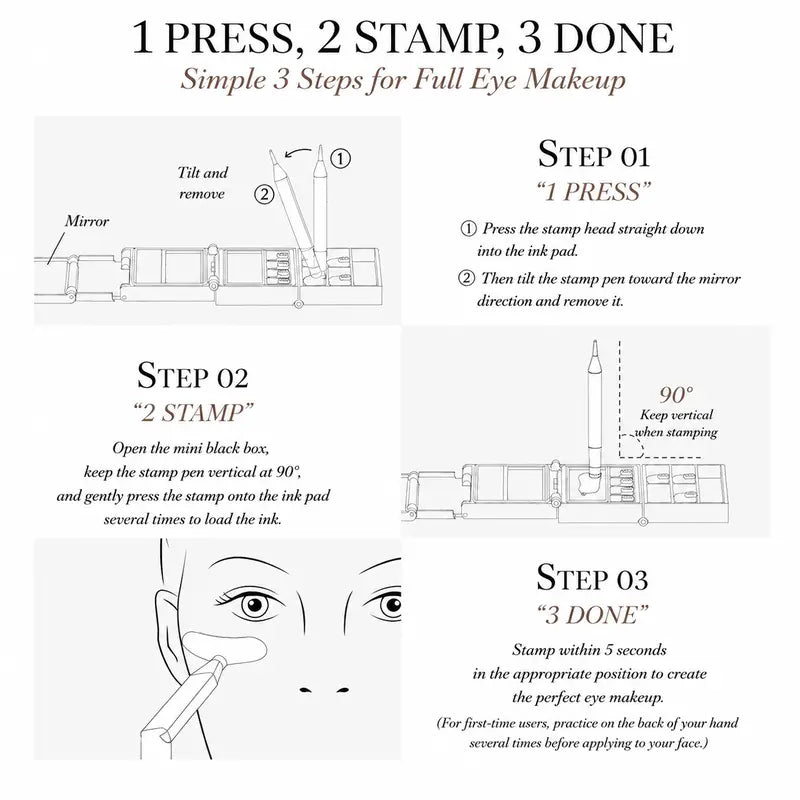 3-in-1 Eye Makeup Stamp Kit