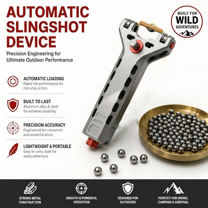 Aluminum Alloy Slingshot with Magazine