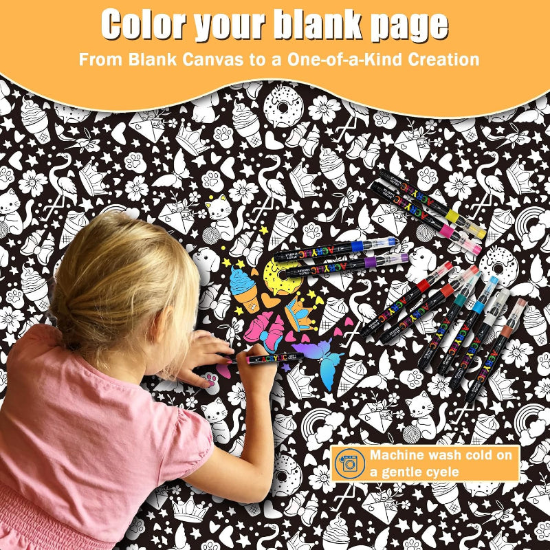 DIY Coloring Blanket