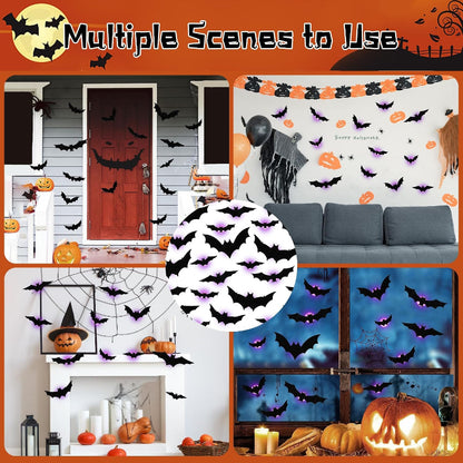 3D LED Bat Wall Decorations