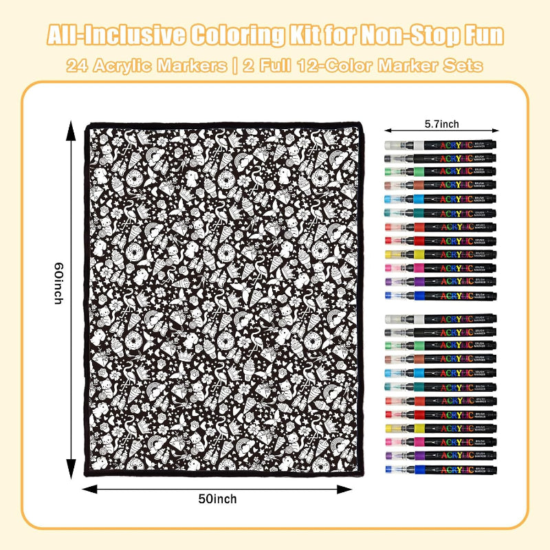 DIY Coloring Blanket