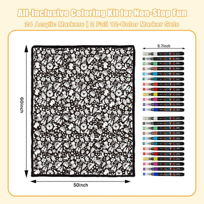 DIY Coloring Blanket
