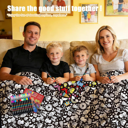 DIY Coloring Blanket