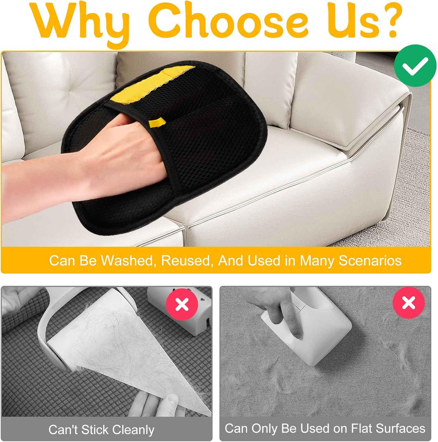 Pet Hair Remover Electrostatic gloves