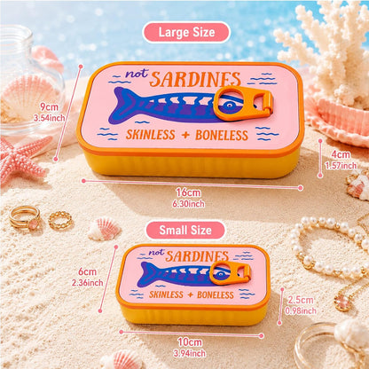 Sardine Tin  Jewelry Box