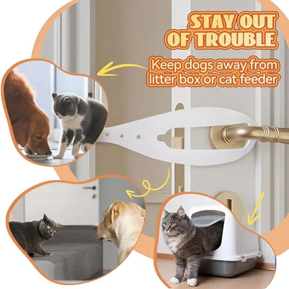 Adjustable Cat Door Holder – Keep Dogs Out