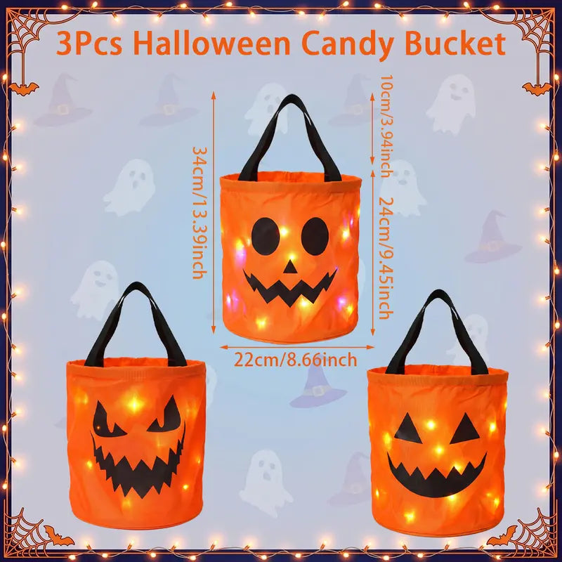 LED Halloween Glow Candy Bag