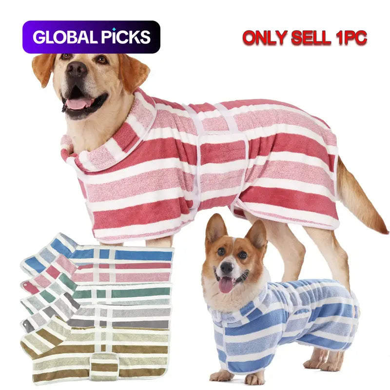 Quick Dry Dog Bathrobe