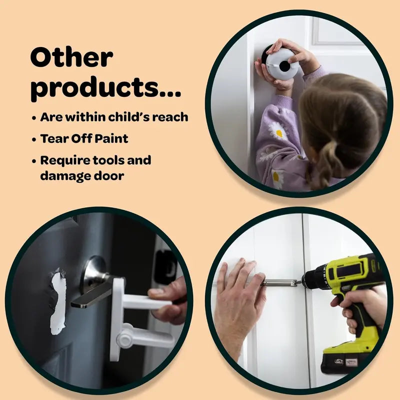 Snap-On Childproof Door Lock