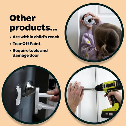 Snap-On Childproof Door Lock