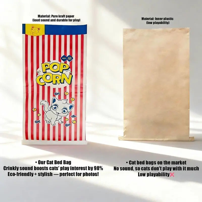 Large Kraft Paper Cat Hideout Bag