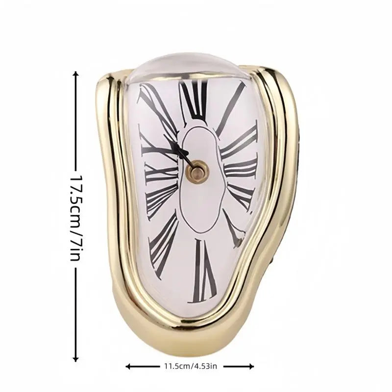 Melting Roman Numeral Wall Clock