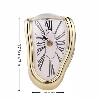 Melting Roman Numeral Wall Clock