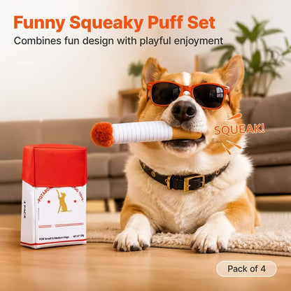 Funny Squeaky Dog Plush Toys Set