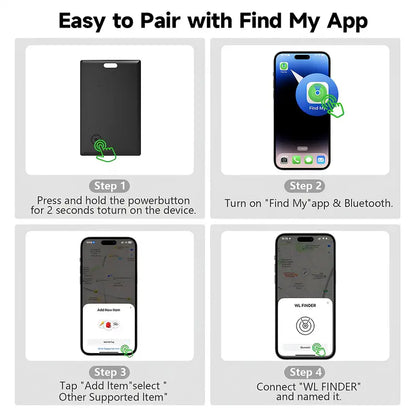 Slim iOS Wallet Tracker Card