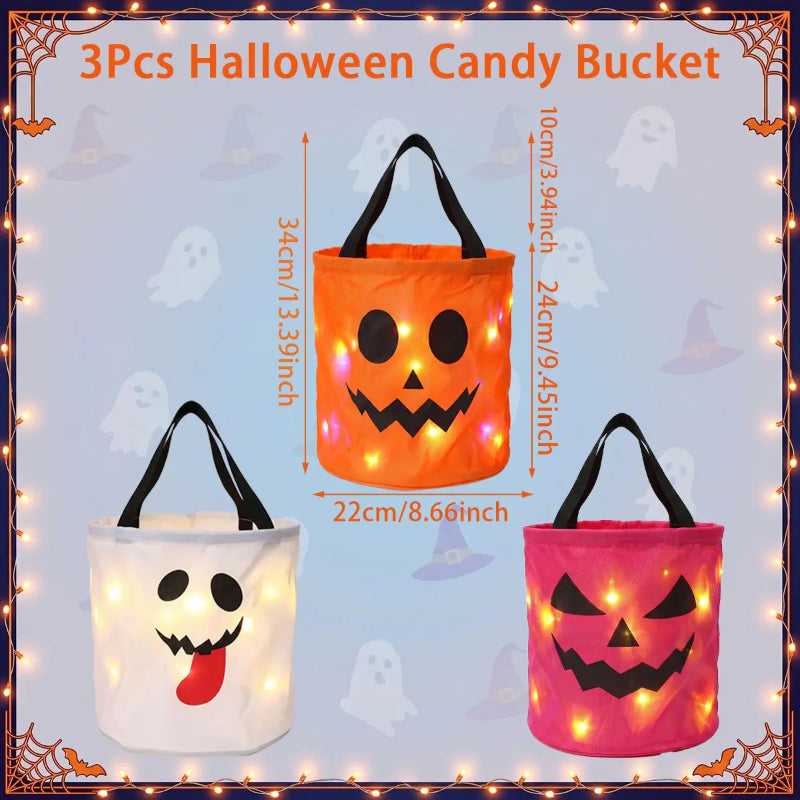 LED Halloween Glow Candy Bag