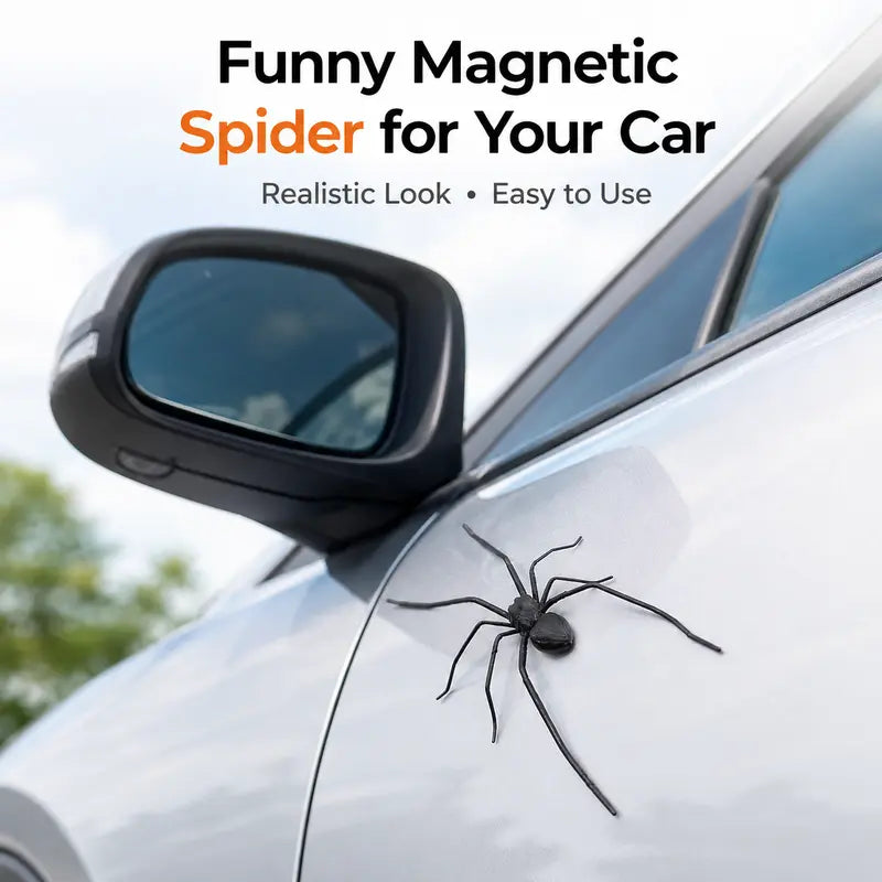 Magnetic Spider Car Decoration