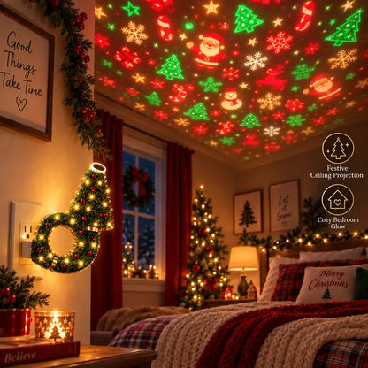 USB Christmas Projector Night Light