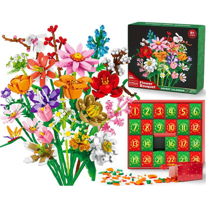 Christmas Flower Bouquet Calendar – 24 Day Puzzle Gift Box