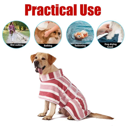 Quick Dry Dog Bathrobe