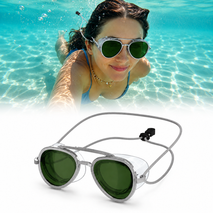 2-in-1 Swim Sunglasses Goggles