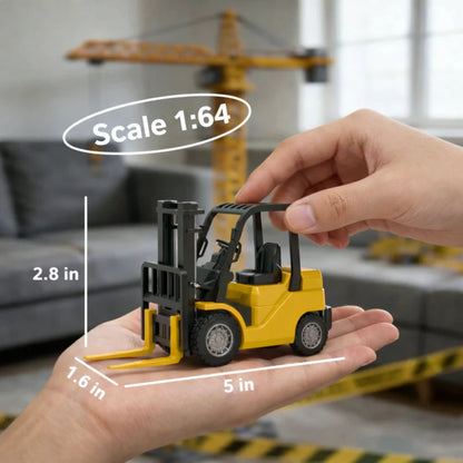 Mini RC Forklift Toy – Metal Truck & Accessories
