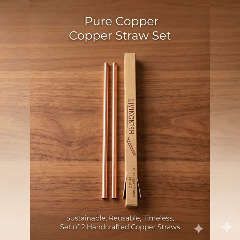 11" Pure Copper Straws