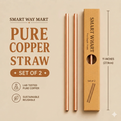 11" Pure Copper Straws