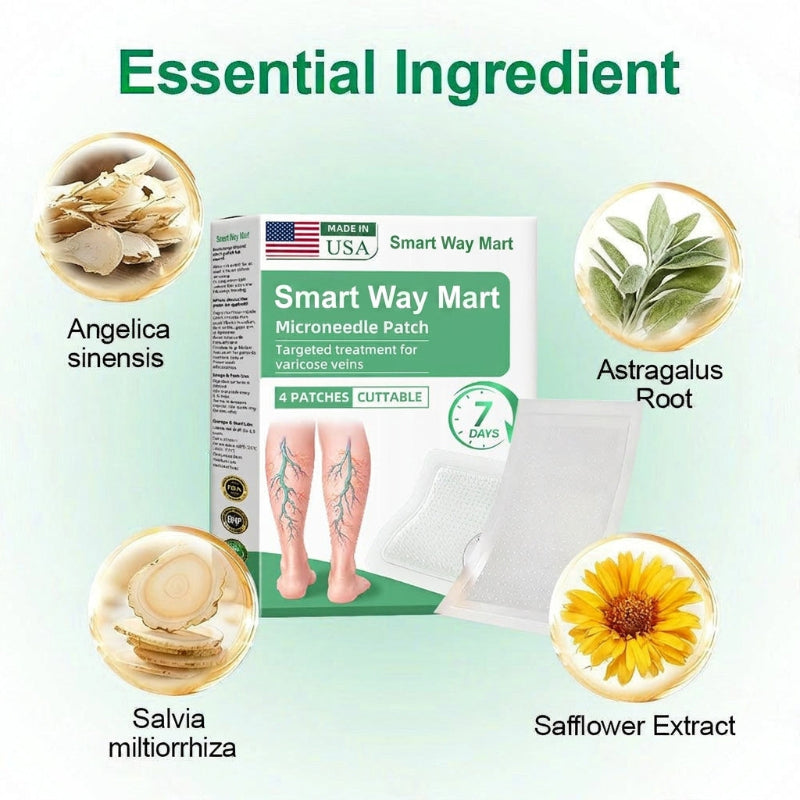 Varicose Vein Relief Microneedle Patch