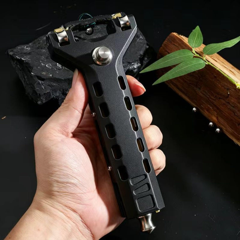 Aluminum Alloy Slingshot with Magazine