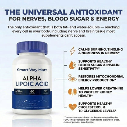 ALA 600mg – Blood Sugar Support
