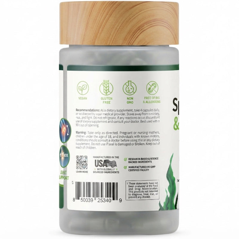 Organic Spirulina & Chlorella Capsules
