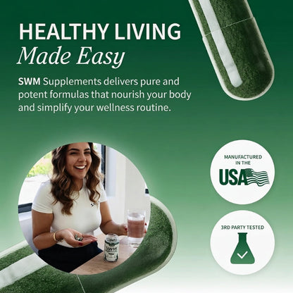 Organic Spirulina & Chlorella Capsules