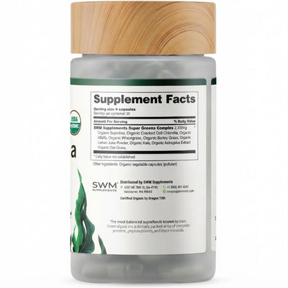 Organic Spirulina & Chlorella Capsules