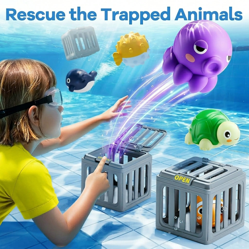 Kids Underwater Dive & Rescue Pool Toy Set