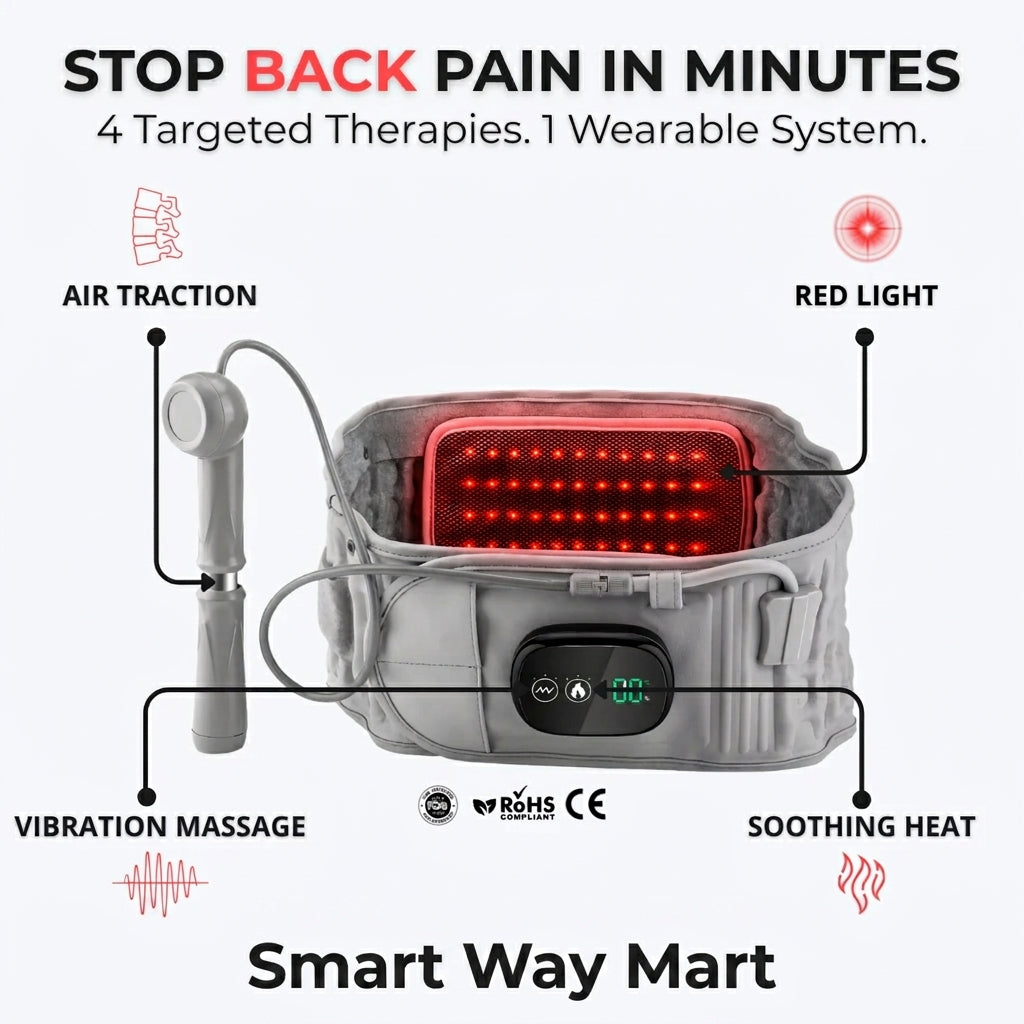 4-in-1 Lumbar Support & Back Relaxation Belt