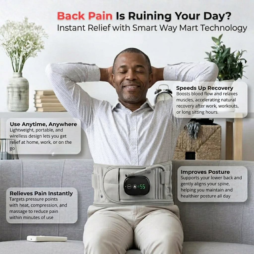 4-in-1 Lumbar Support & Back Relaxation Belt