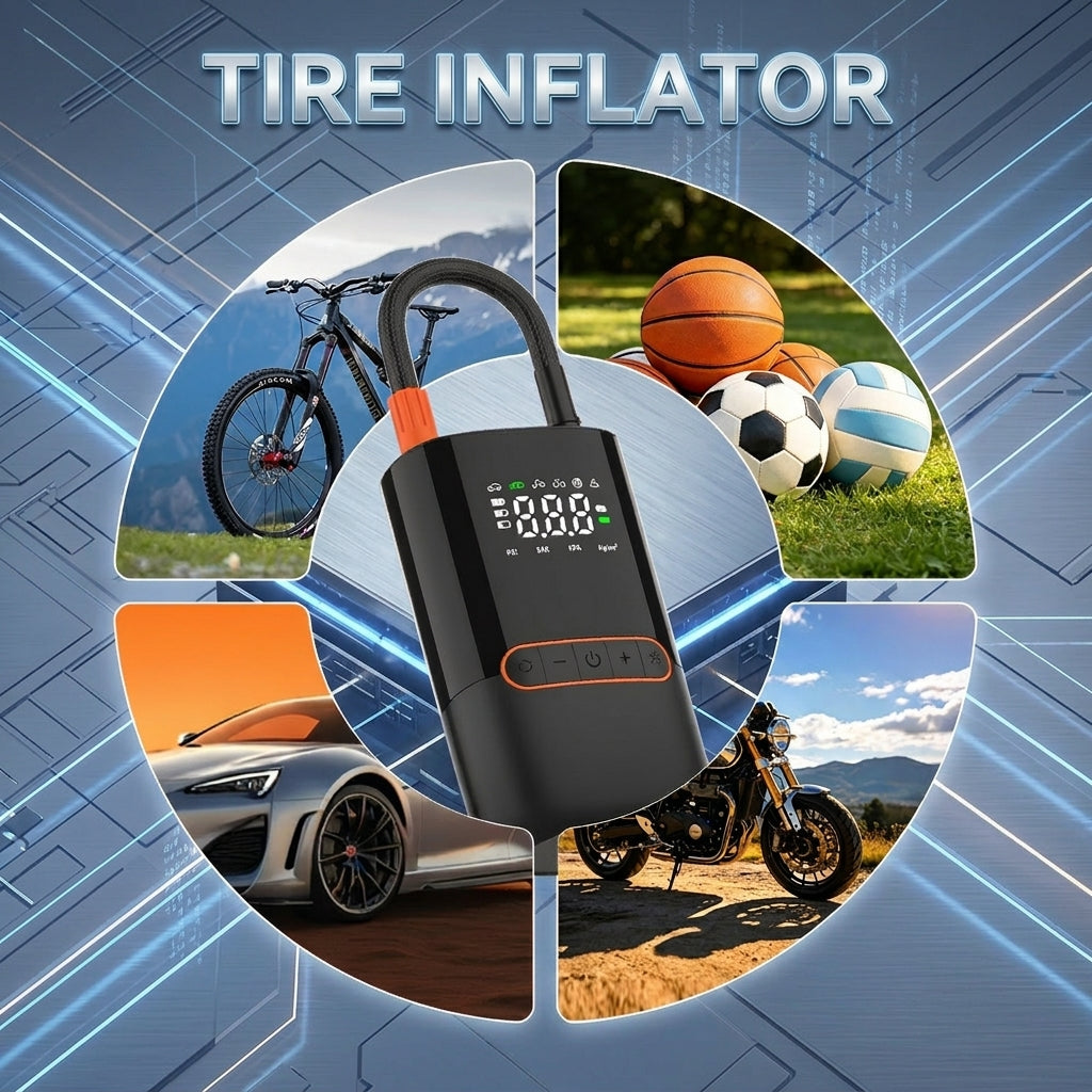 Portable Digital Tire Inflator Pump