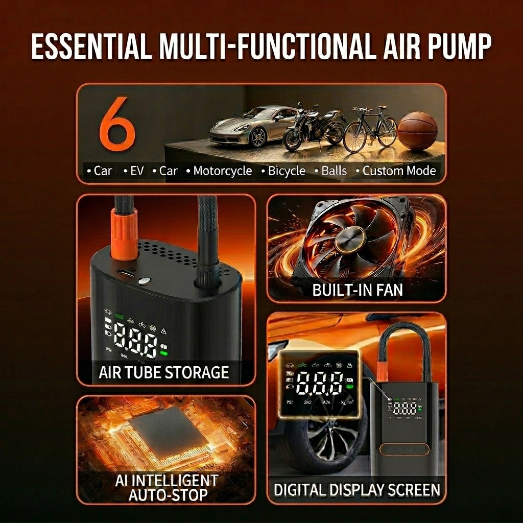 Portable Digital Tire Inflator Pump