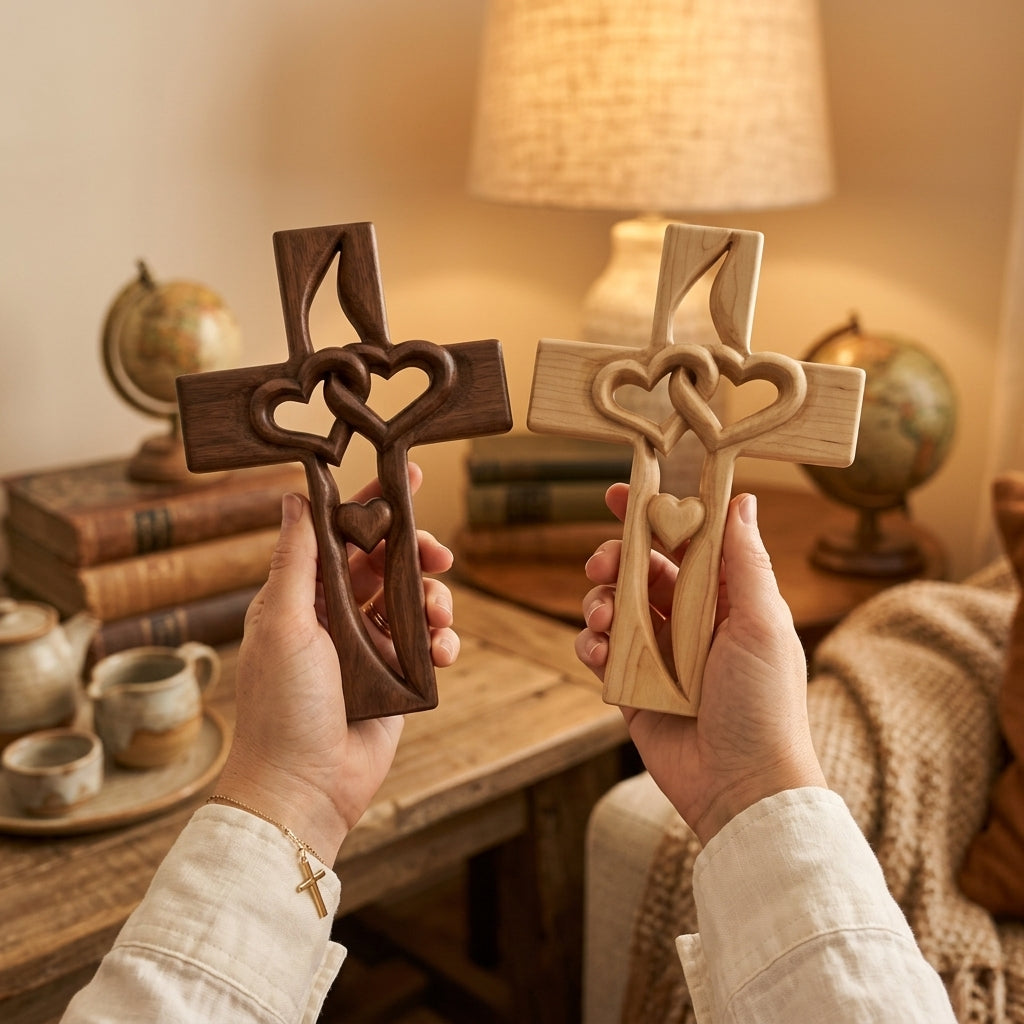 Heart Cross Decor