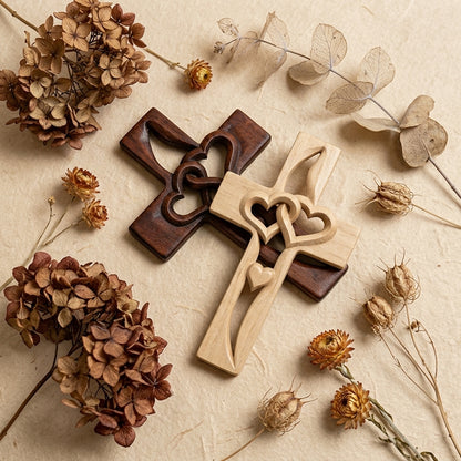 Heart Cross Decor