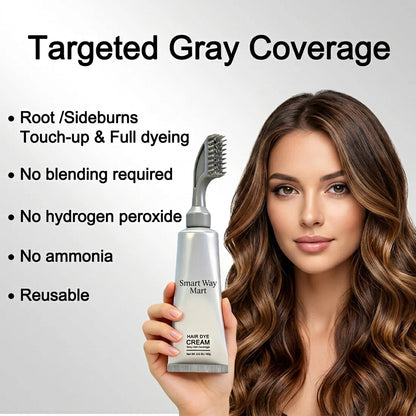 Gray Coverage Hair Dye Comb