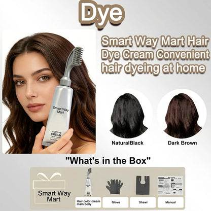 Gray Coverage Hair Dye Comb