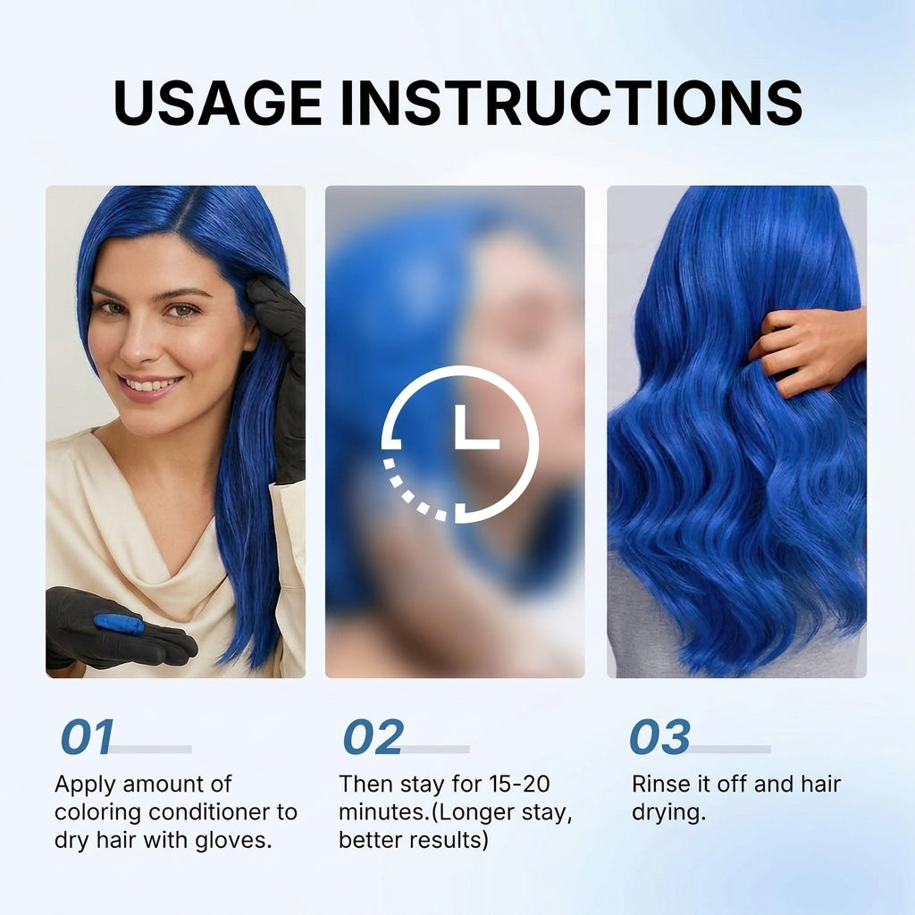 Blue Color Hair Mask