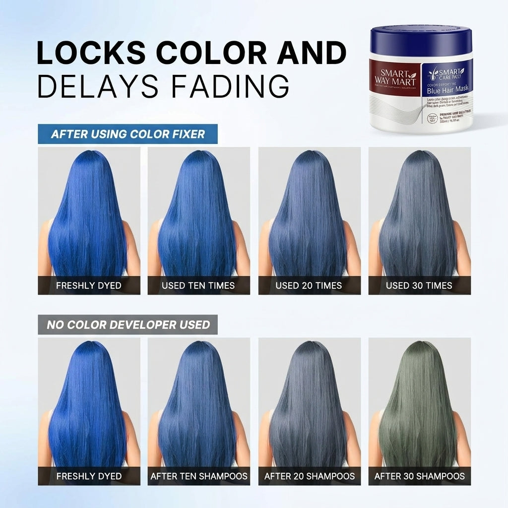 Blue Color Hair Mask