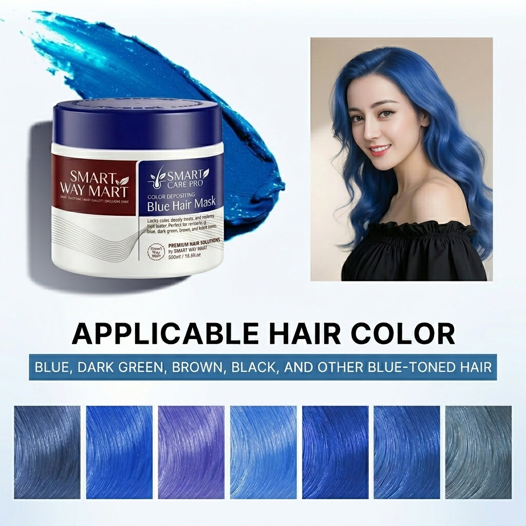 Blue Color Hair Mask