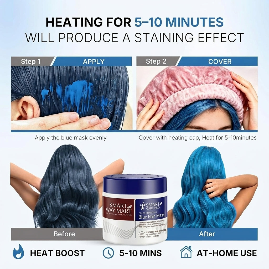 Blue Color Hair Mask