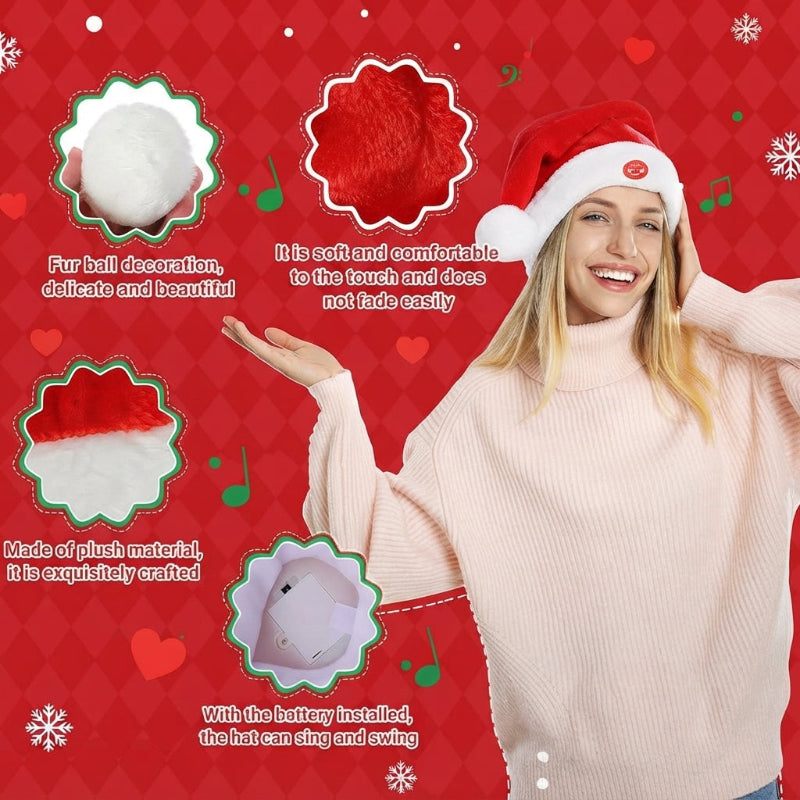 Musical Dancing Santa Hats