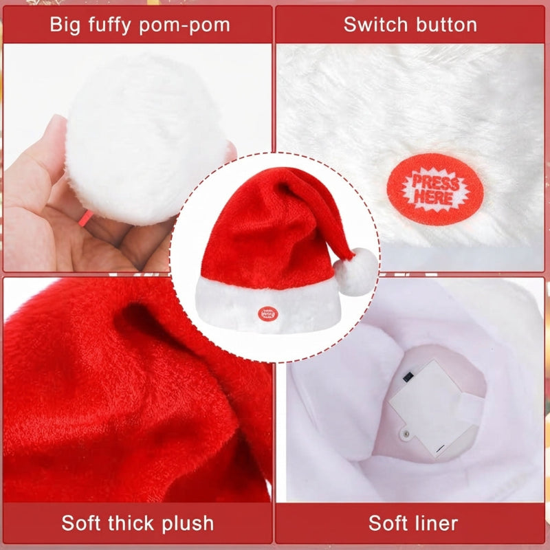 Musical Dancing Santa Hats